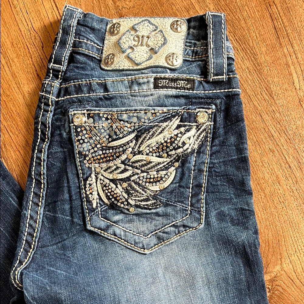 Miss Me Women's Blue Boot cut Jeans